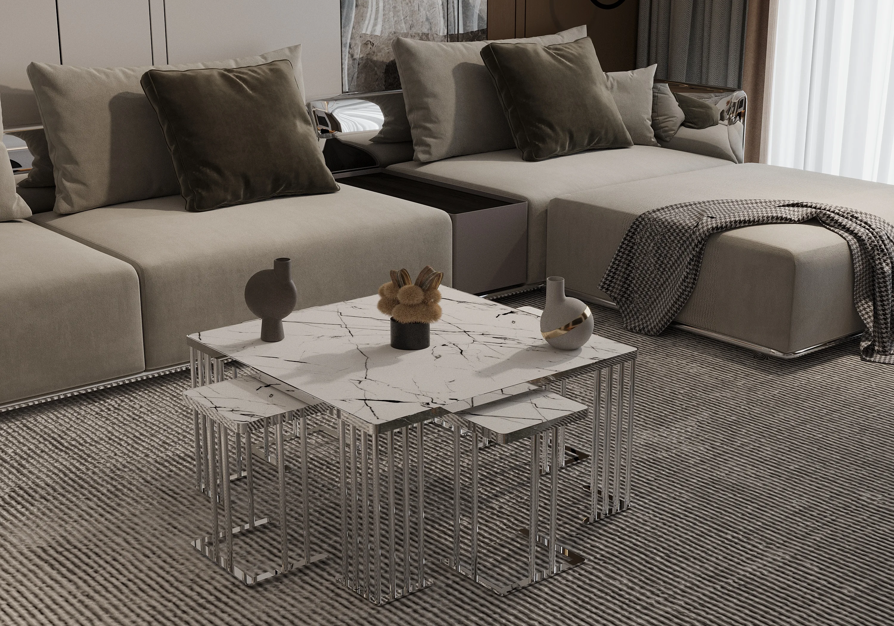 Dunwoody Coffee Table Set – coffee table detail view 7 | Ferozzi