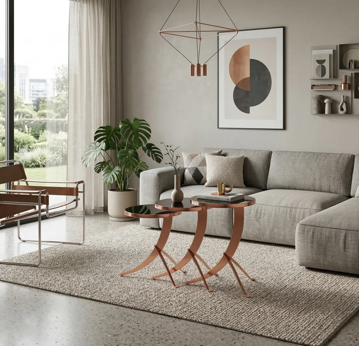 Fairburn Nesting Side Tables – side table detail view 13 | Ferozzi