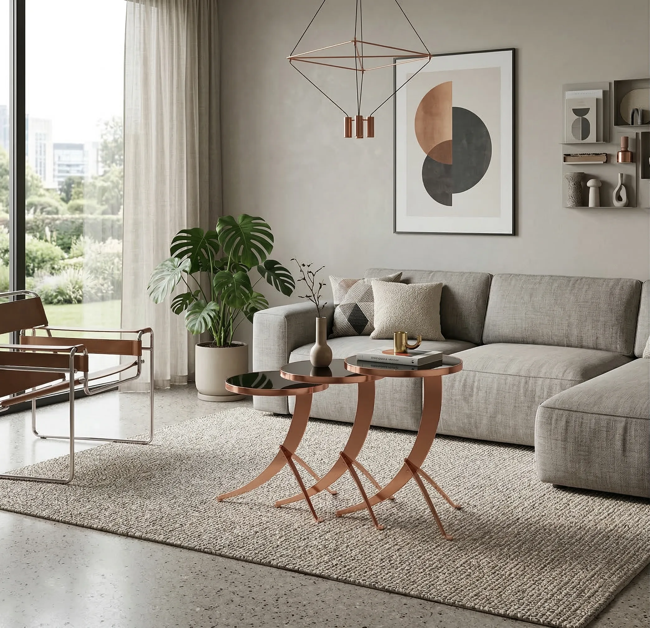 Fairburn Nesting Side Tables – side table detail view 13 | Ferozzi