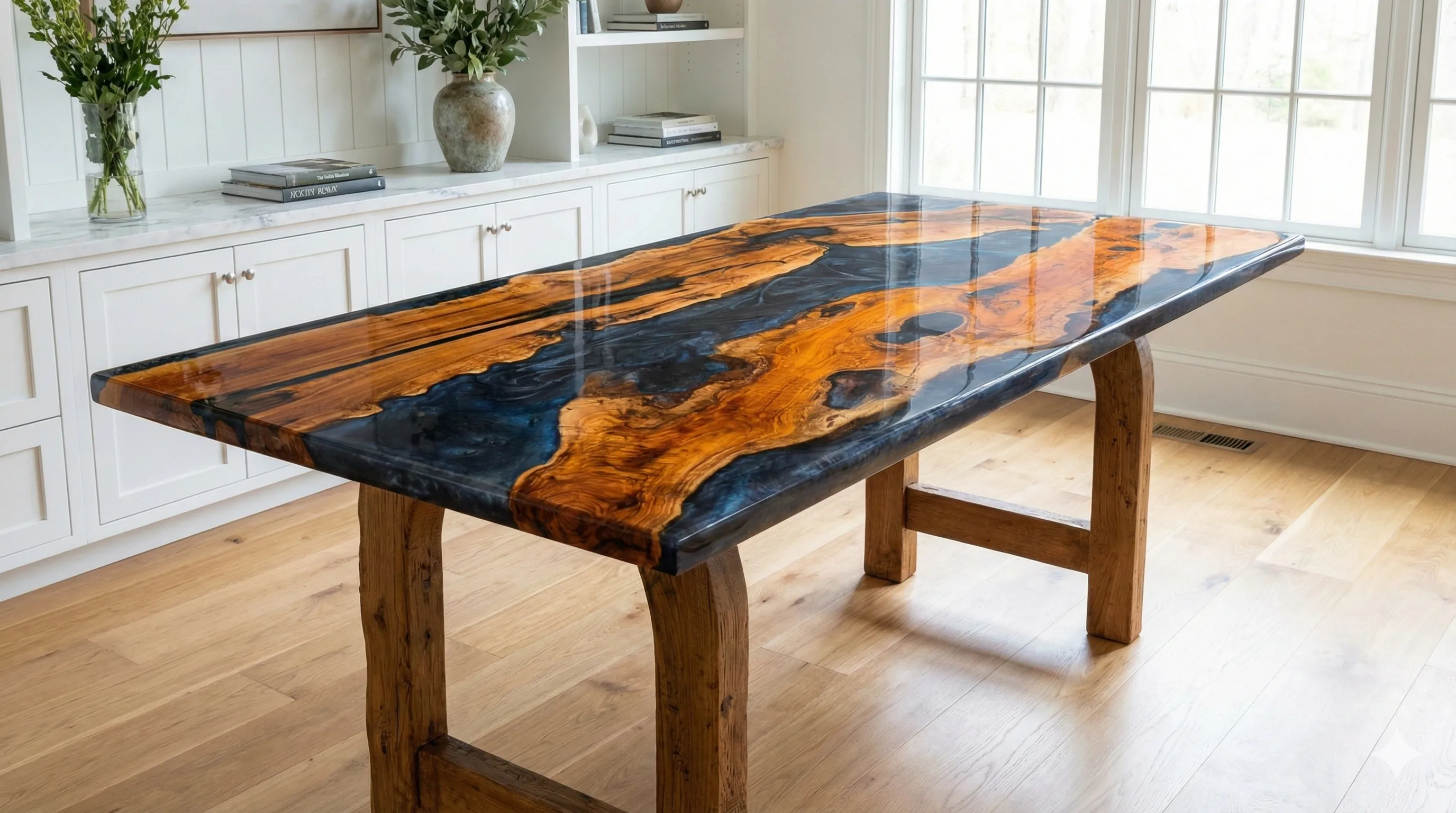 High End Epoxy Table – epoxy table detail view 2 | Ferozzi
