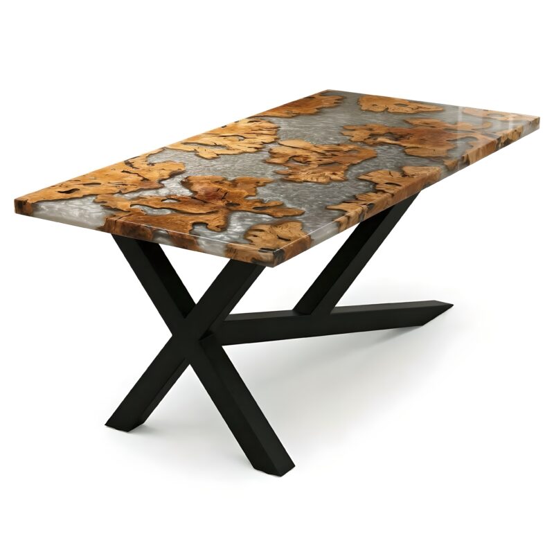 Immortal Olive Epoxy Table