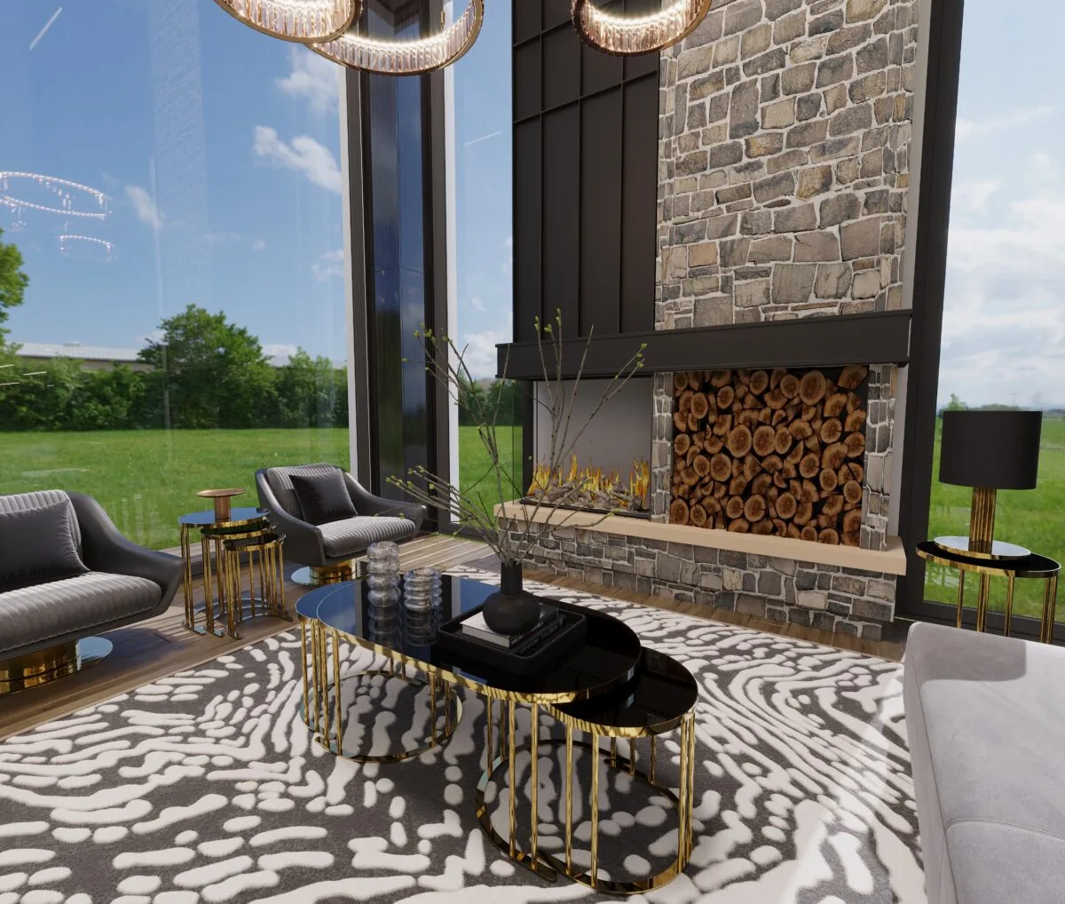 Johns Creek Coffee Table Set – coffee table detail view 2 | Ferozzi