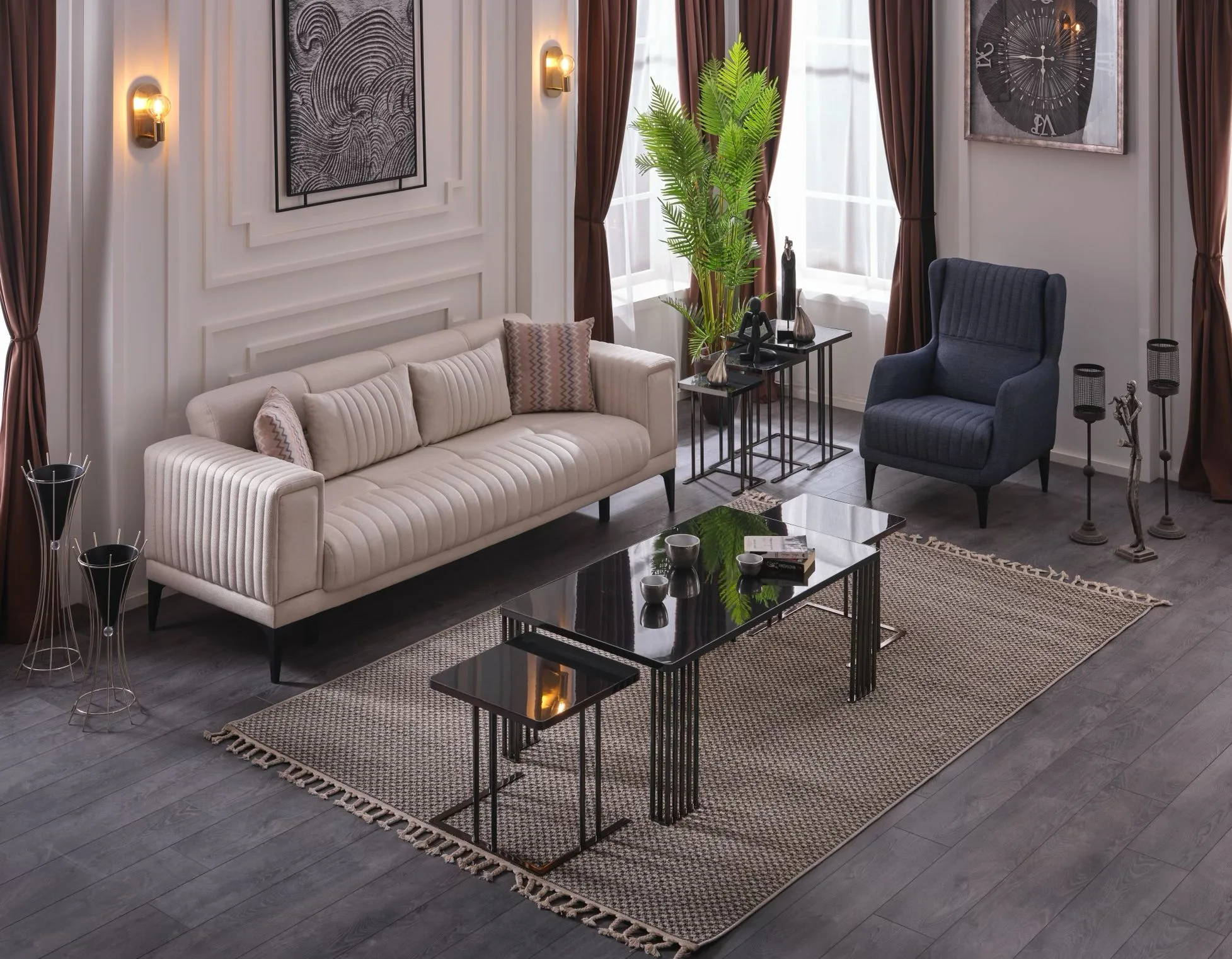 Milton Coffee Table Set – coffee table detail view 4 | Ferozzi