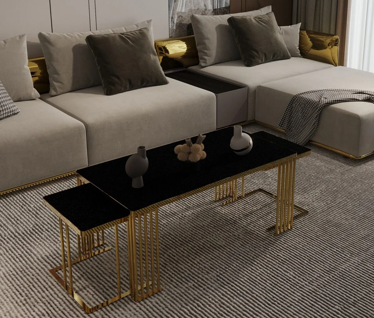 Milton Coffee Table Set – coffee table detail view 5 | Ferozzi