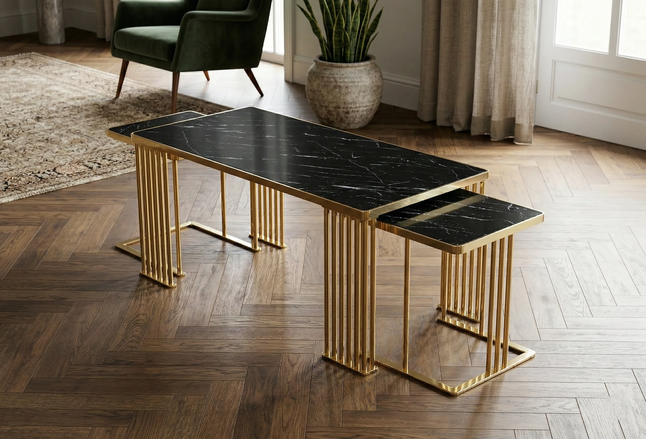 Milton Coffee Table Set – coffee table detail view 11 | Ferozzi