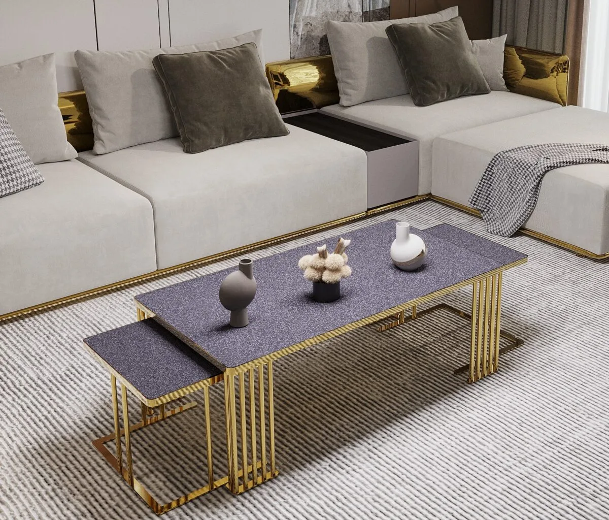 Milton Coffee Table Set – coffee table detail view 9 | Ferozzi
