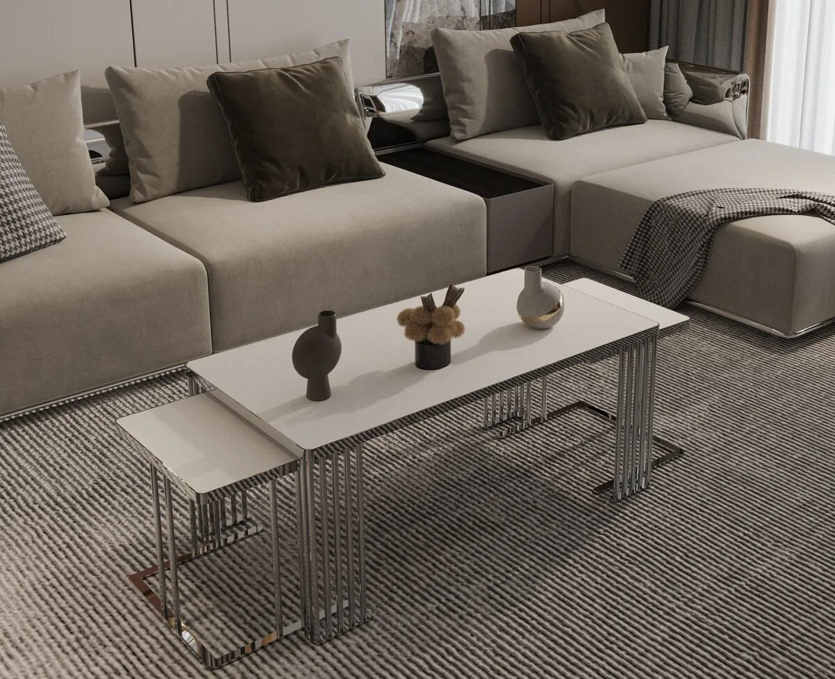 Milton Coffee Table Set – coffee table detail view 7 | Ferozzi