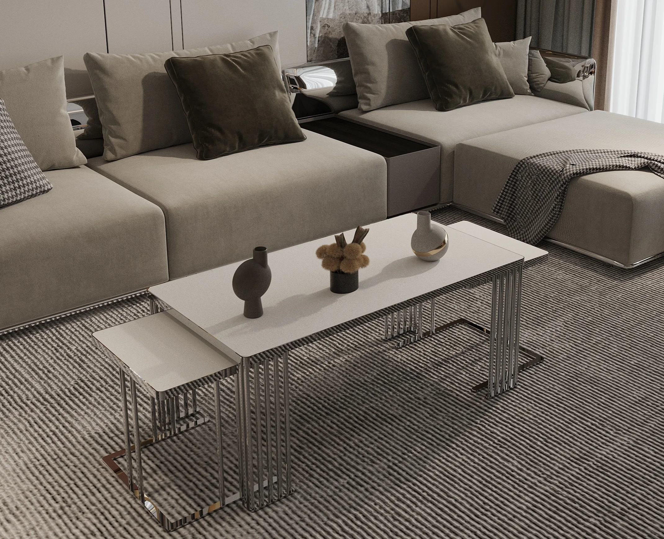 Milton Coffee Table Set – coffee table detail view 7 | Ferozzi