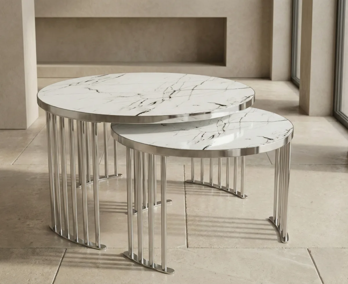 Roswell Coffee Table Set – coffee table detail view 3 | Ferozzi