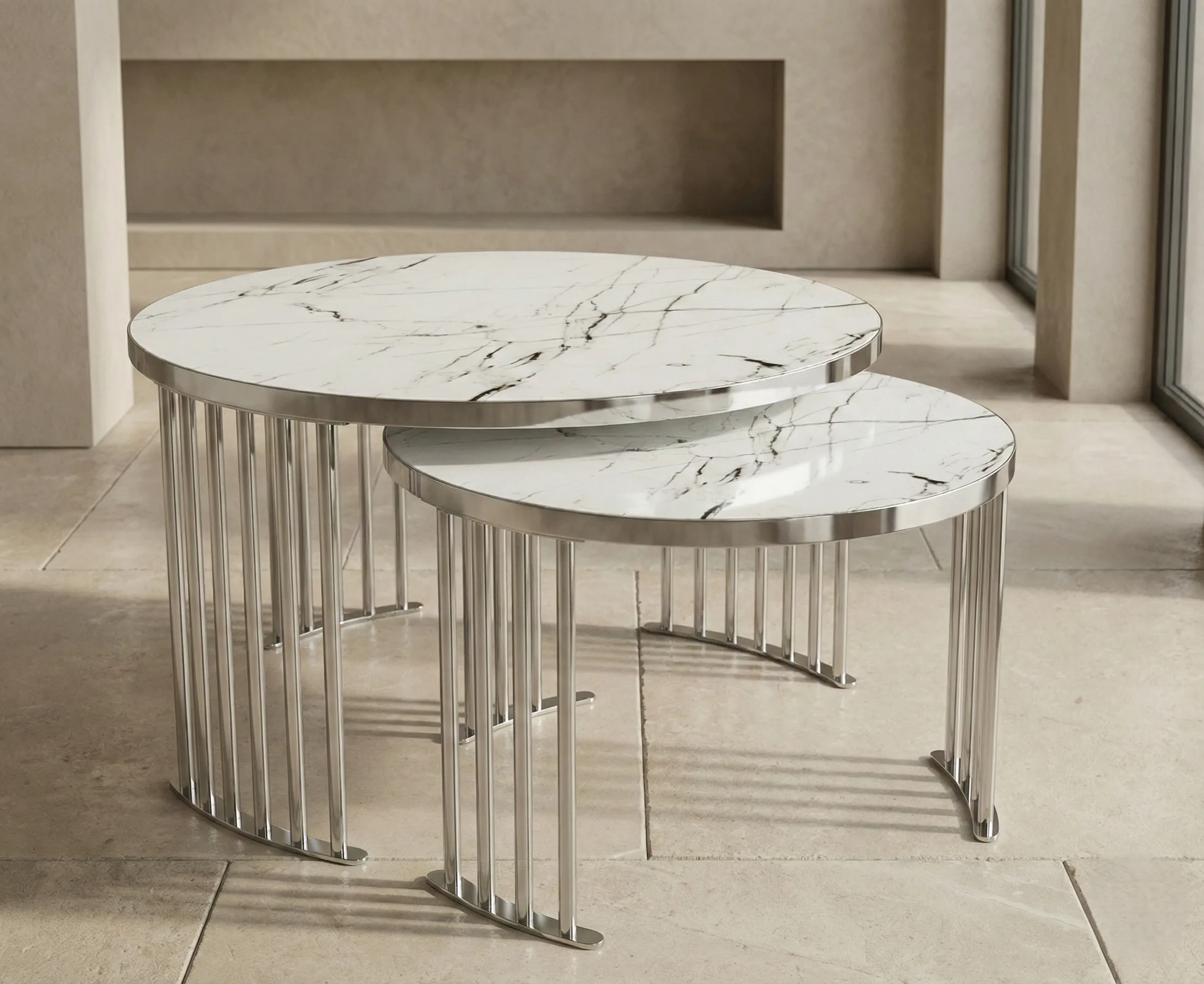 Roswell Coffee Table Set – coffee table detail view 3 | Ferozzi