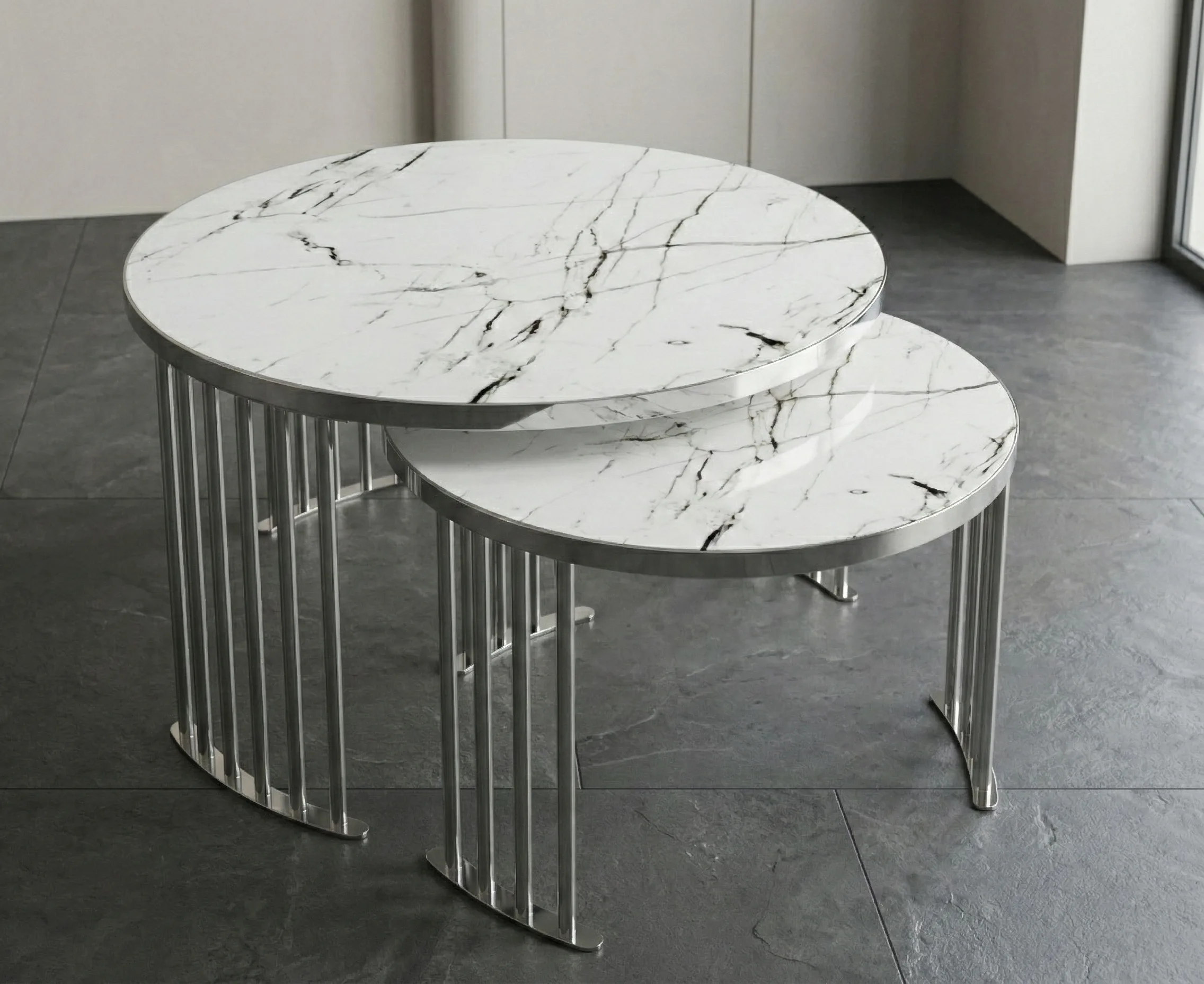 Roswell Coffee Table Set – coffee table detail view 4 | Ferozzi