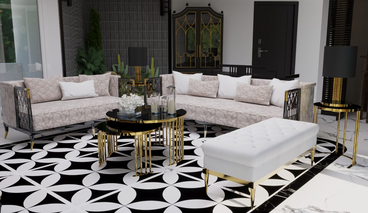 Roswell Coffee Table Set – coffee table detail view 13 | Ferozzi