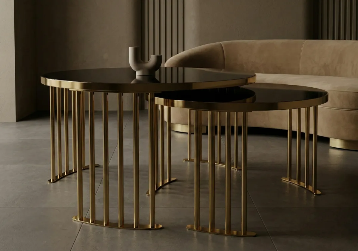 Roswell Coffee Table Set – coffee table detail view 16 | Ferozzi