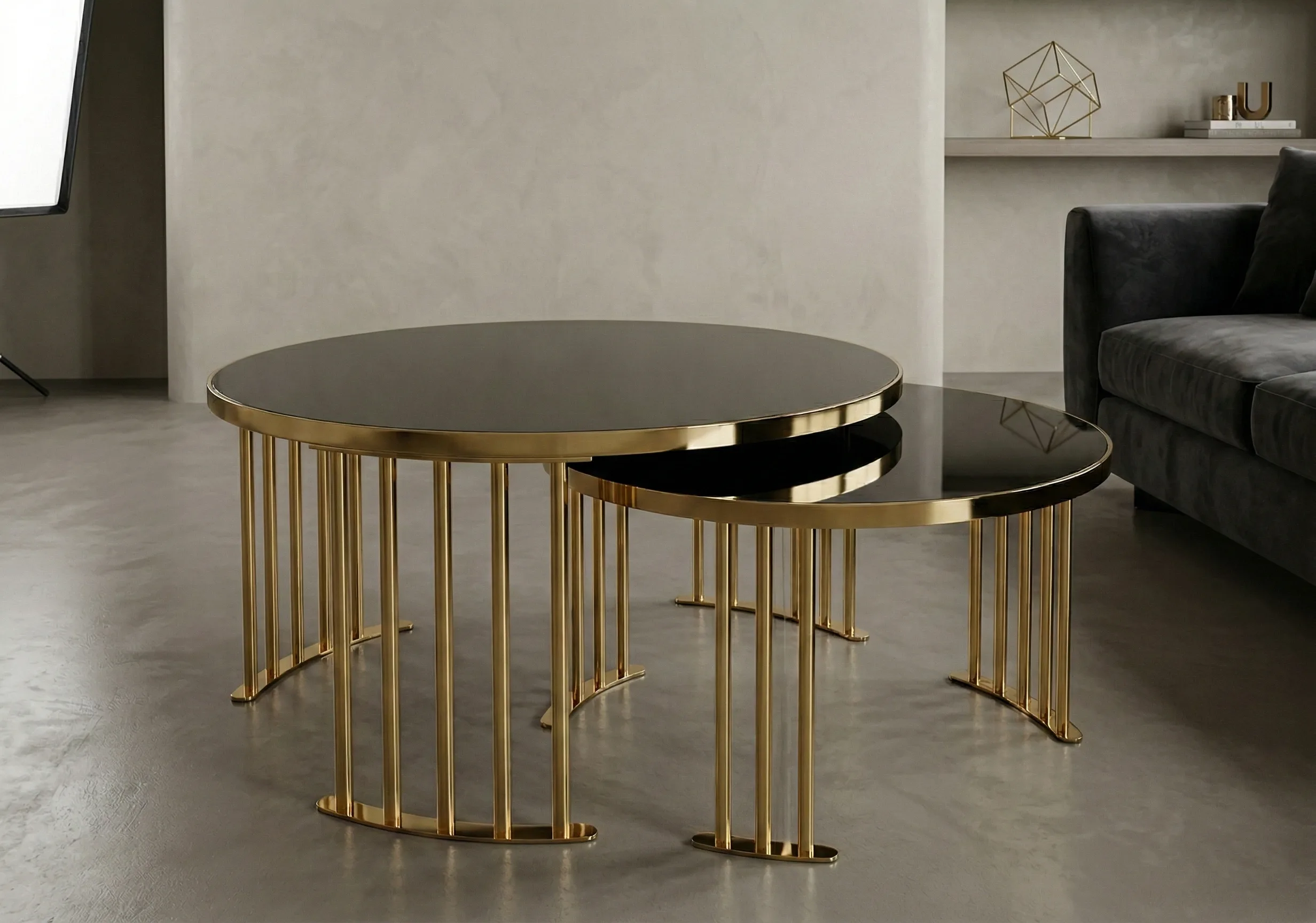 Roswell Coffee Table Set – coffee table detail view 17 | Ferozzi