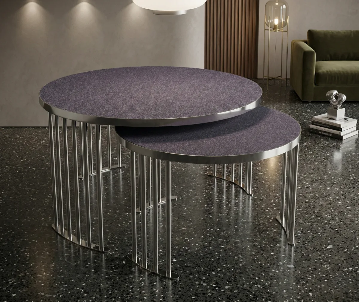 Roswell Coffee Table Set – coffee table detail view 29 | Ferozzi