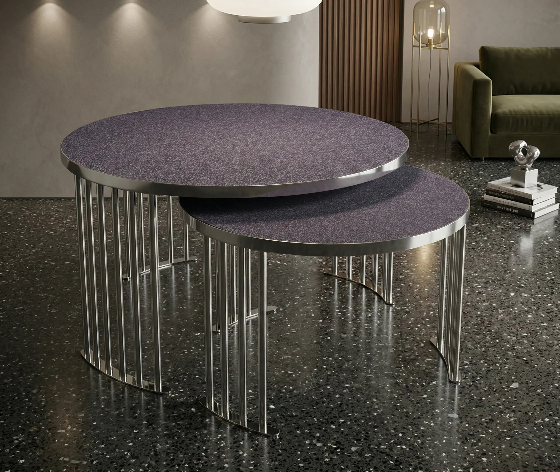 Roswell Coffee Table Set – coffee table detail view 29 | Ferozzi