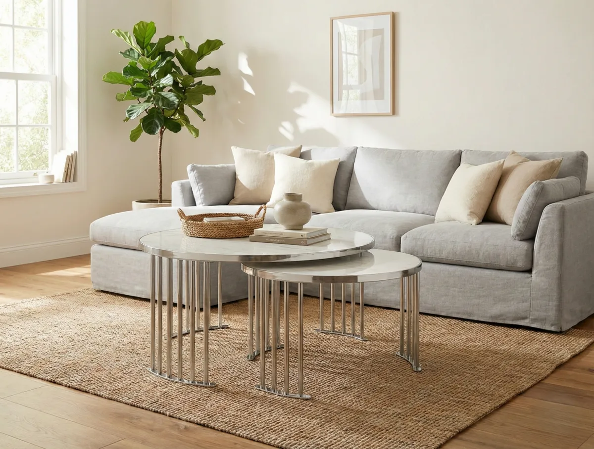 Roswell Coffee Table Set – coffee table detail view 22 | Ferozzi