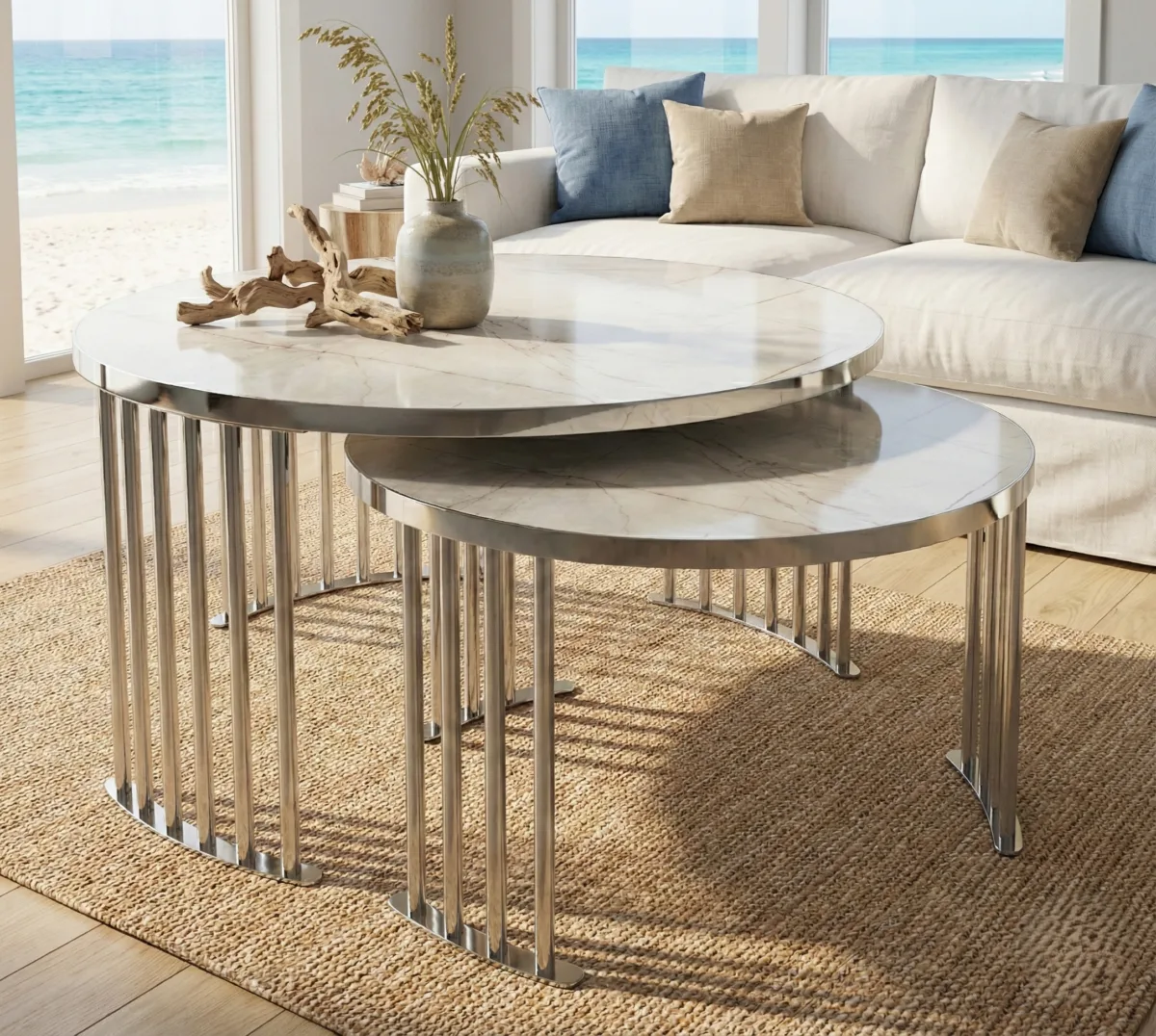 Roswell Coffee Table Set – coffee table detail view 26 | Ferozzi