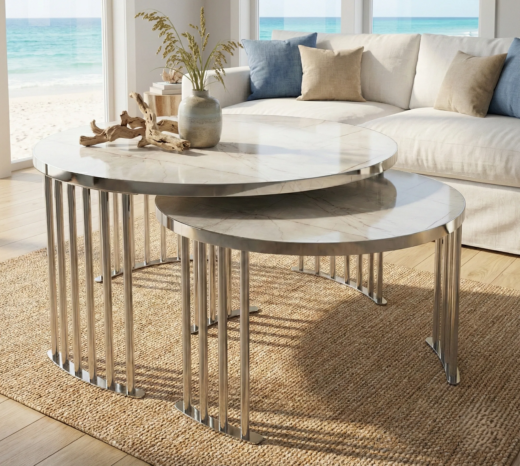 Roswell Coffee Table Set – coffee table detail view 26 | Ferozzi