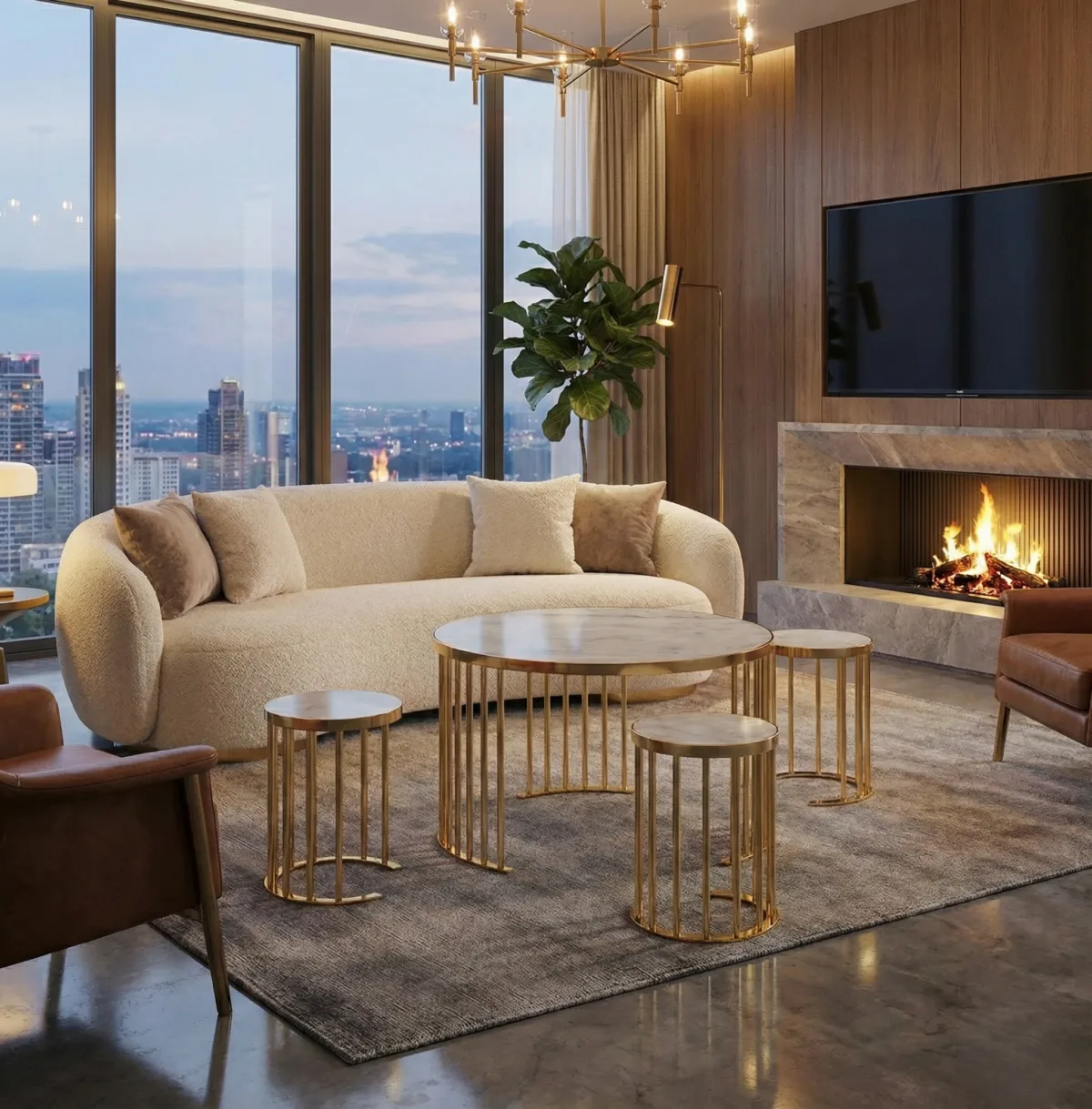 Sandy Spring Coffee Table Set – coffee table detail view 3 | Ferozzi