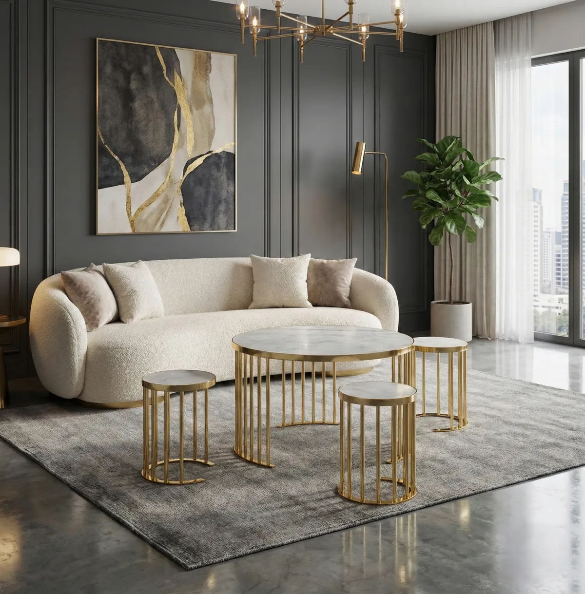 Sandy Spring Coffee Table Set – coffee table detail view 4 | Ferozzi