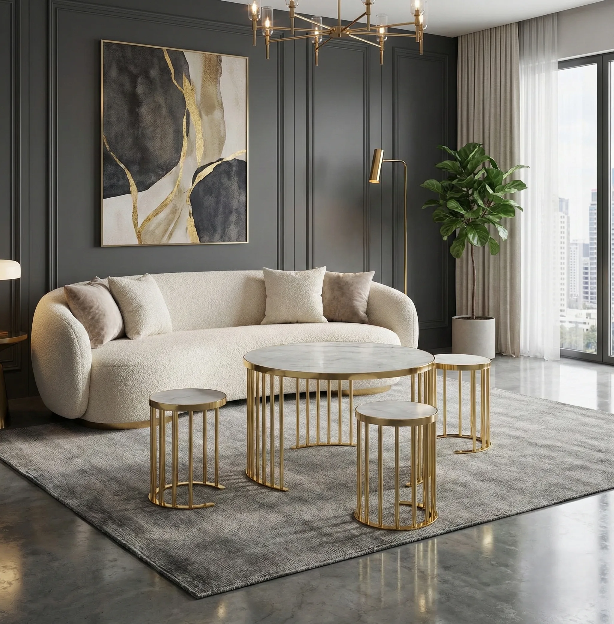Sandy Spring Coffee Table Set – coffee table detail view 4 | Ferozzi