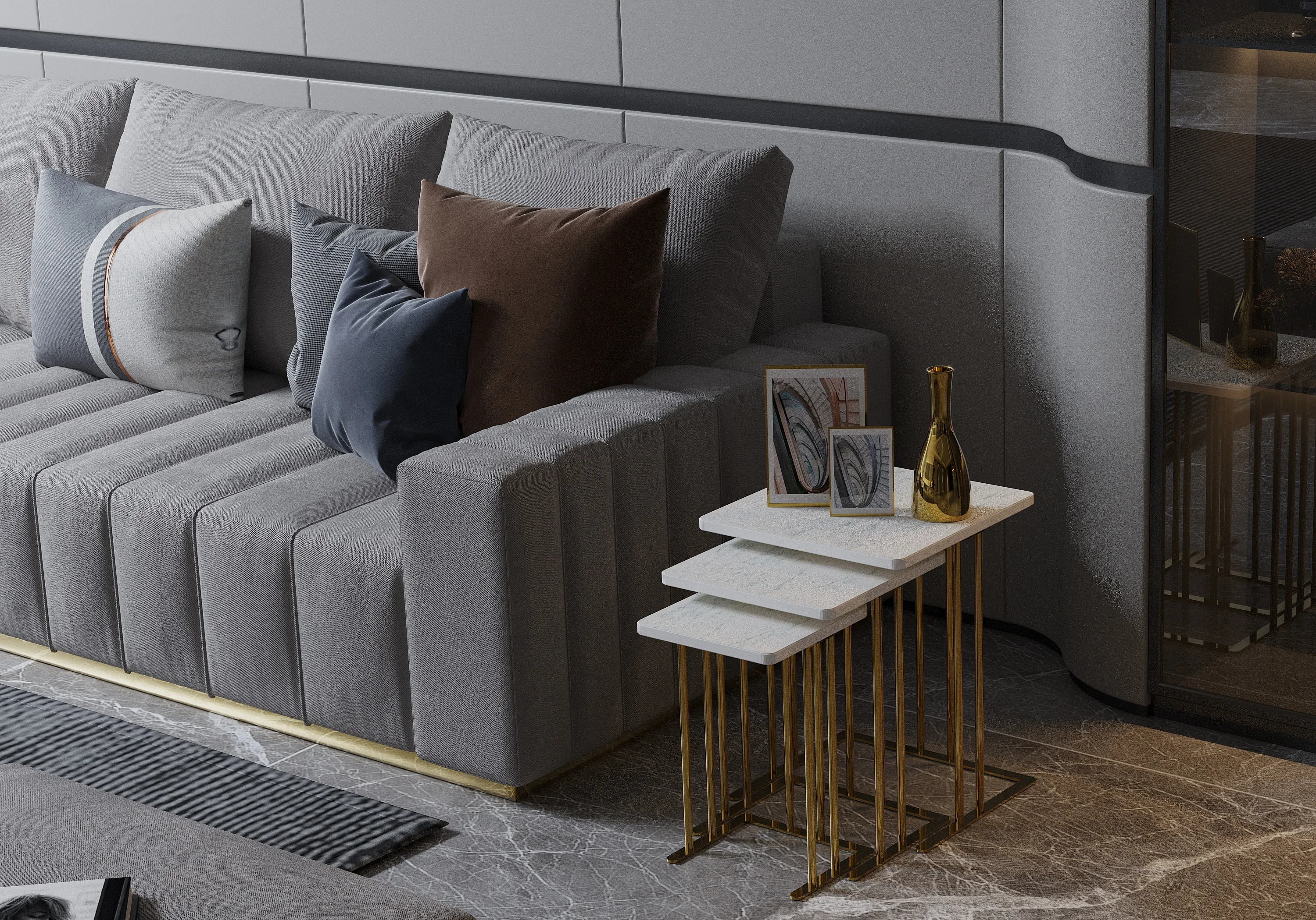 Tyrone Nesting Side Tables – side table detail view 4 | Ferozzi
