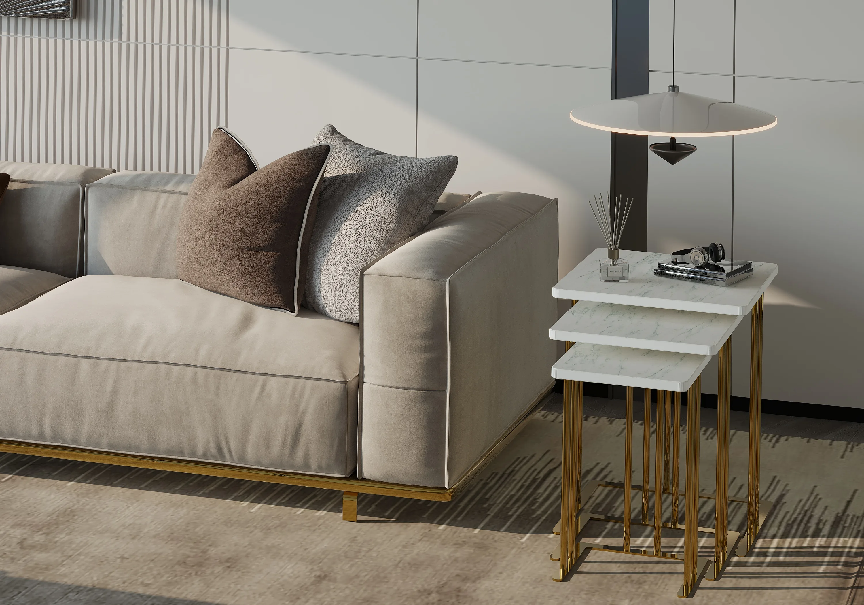Tyrone Nesting Side Tables – side table detail view 5 | Ferozzi