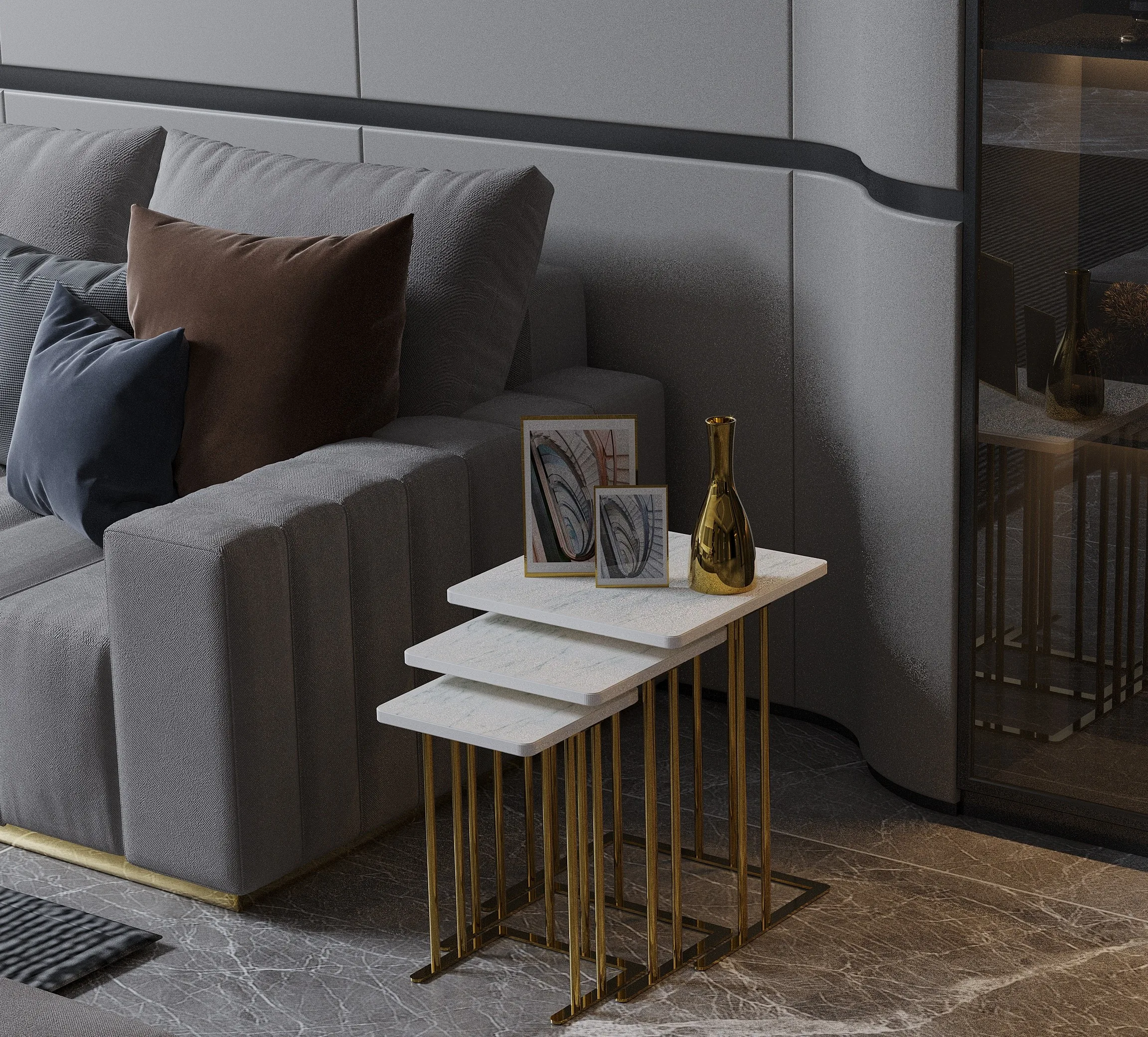 Tyrone Nesting Side Tables – side table detail view 7 | Ferozzi