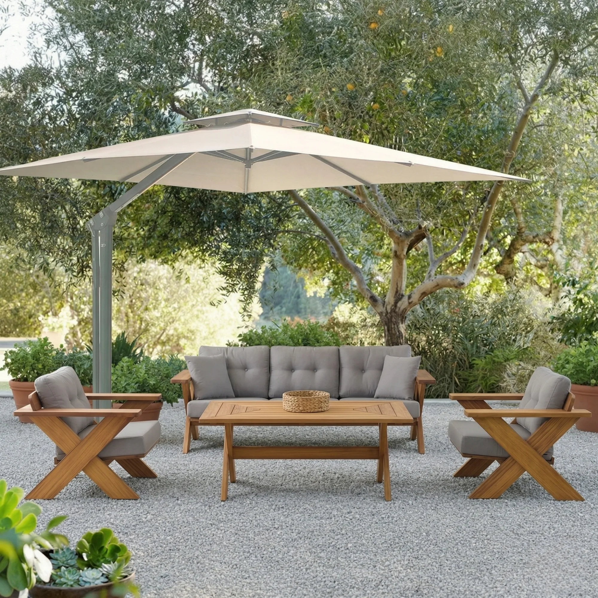 Albatross Outdoor Sofa Set – outdoor sofa detail view 3 | Ferozzi
