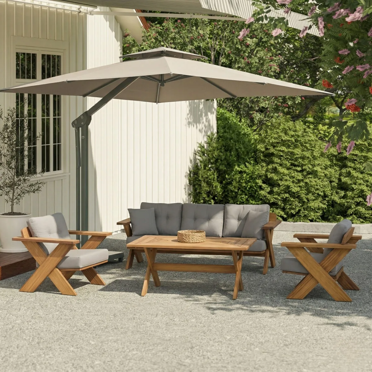 Albatross Outdoor Sofa Set – outdoor sofa detail view 5 | Ferozzi