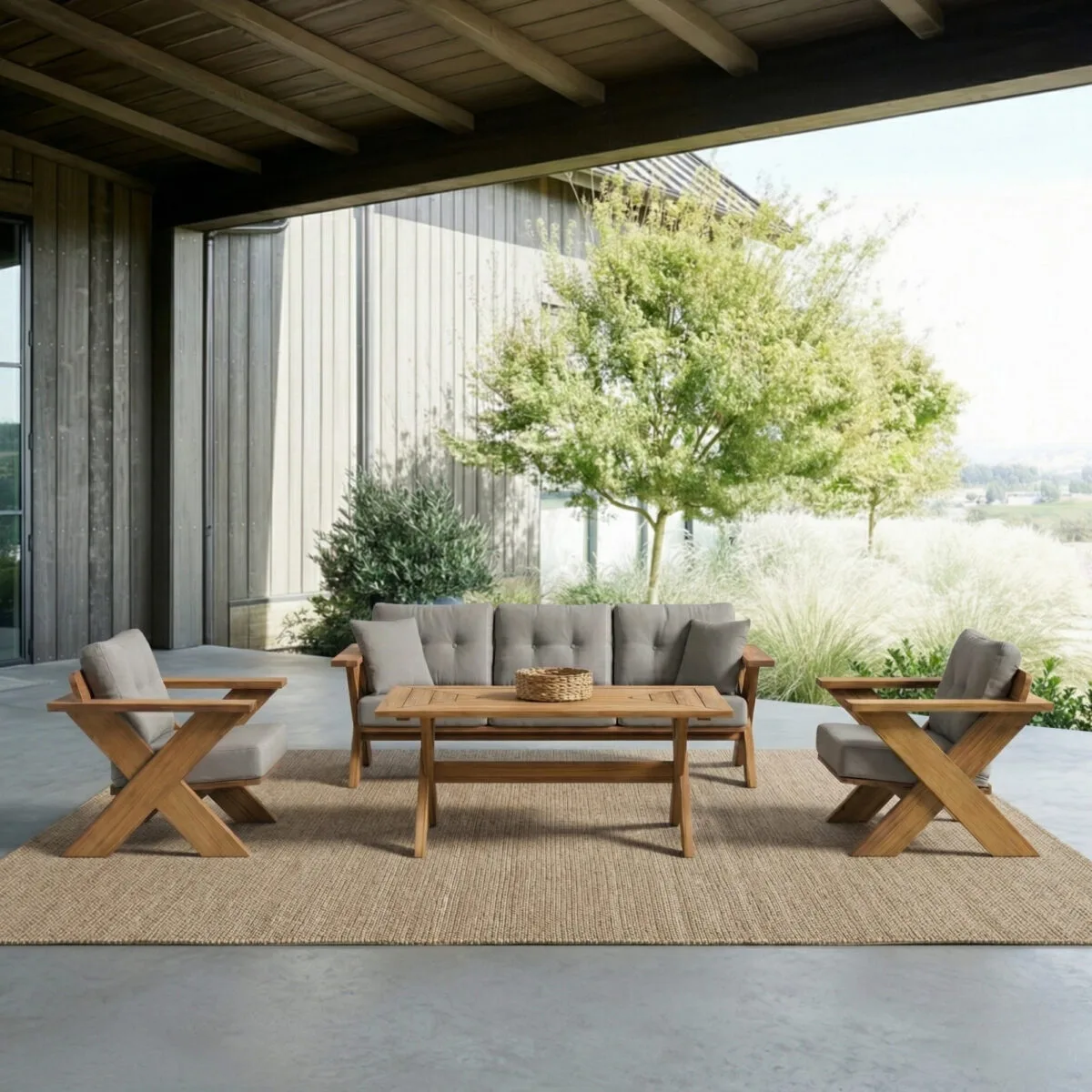 Albatross Outdoor Sofa Set – outdoor sofa detail view 6 | Ferozzi