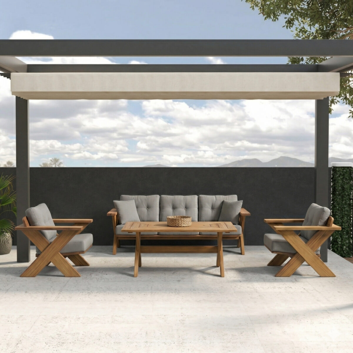 Albatross Outdoor Sofa Set – outdoor sofa detail view 7 | Ferozzi