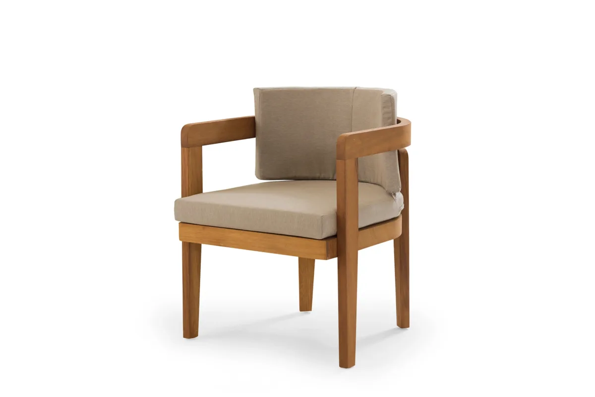 Austin Outdoor Dining Set – outdoor dining chair detail view 7 | Ferozzi