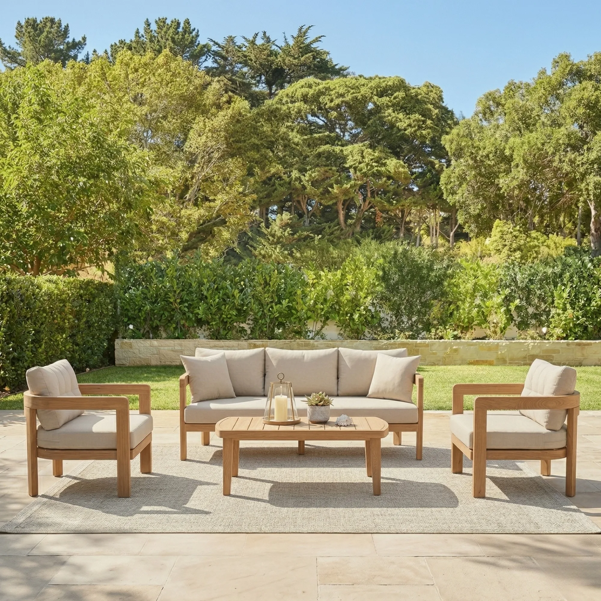 Austin Outdoor Sofa Set – outdoor sofa detail view 2 | Ferozzi