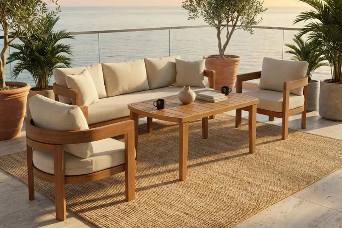 Austin Outdoor Sofa Set – outdoor sofa detail view 8 | Ferozzi