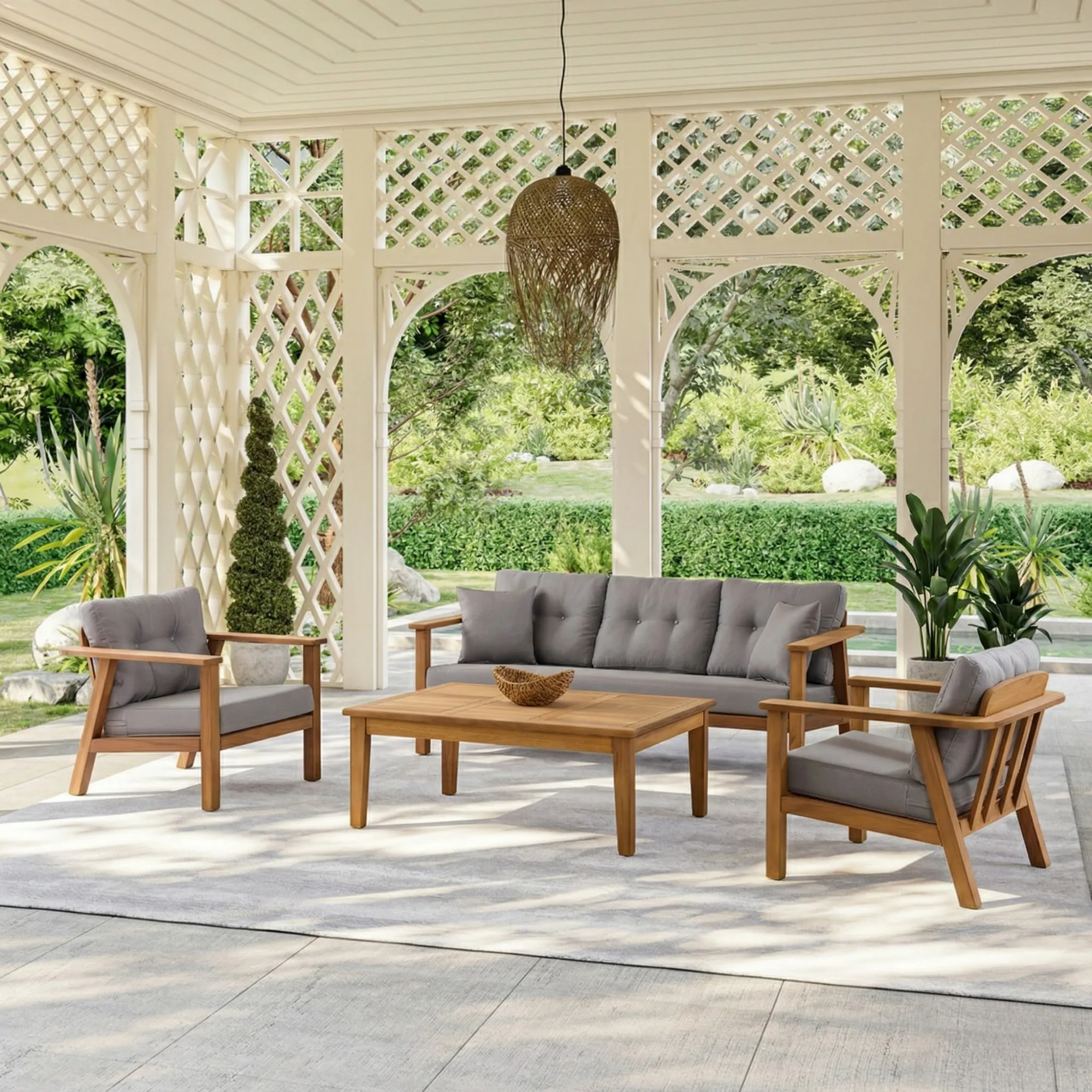 Bianca Outdoor Sofa Set – outdoor sofa detail view 3 | Ferozzi
