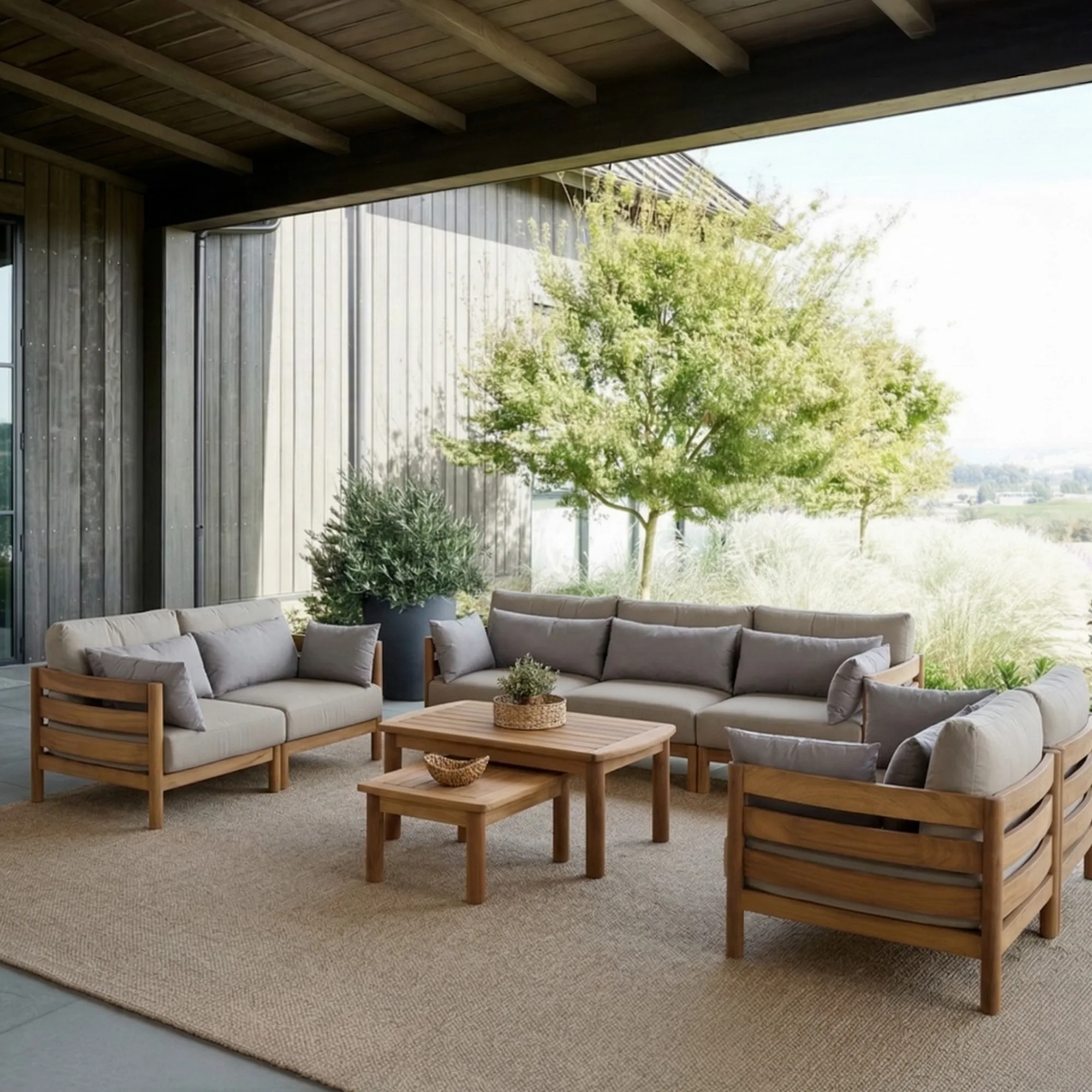Gloster Outdoor Sofa Set – outdoor sofa detail view 4 | Ferozzi