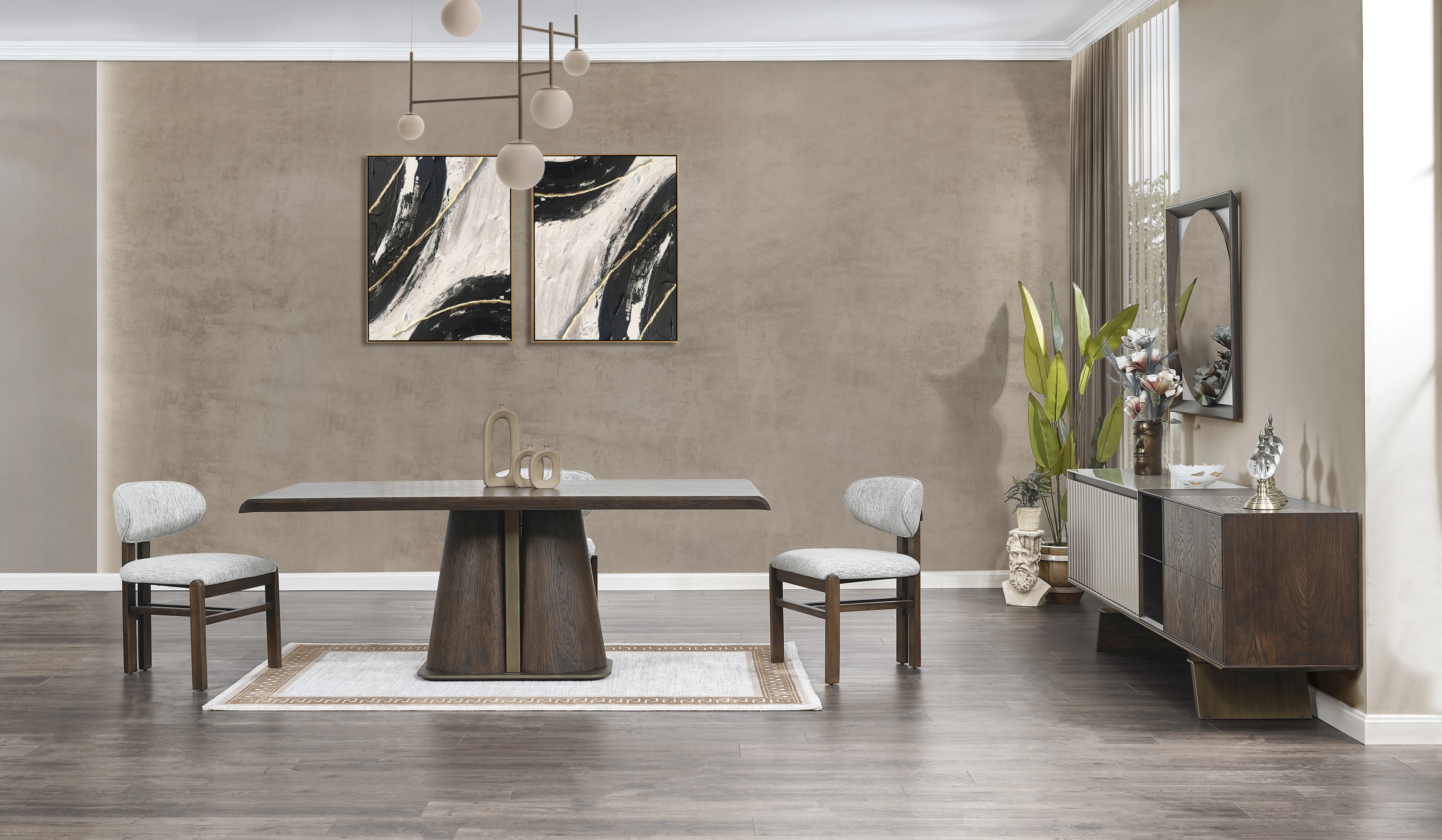 Ocean Dining Table – dining table detail view 5 | Ferozzi