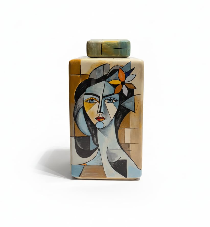 Abstract Woman Decorative Jar