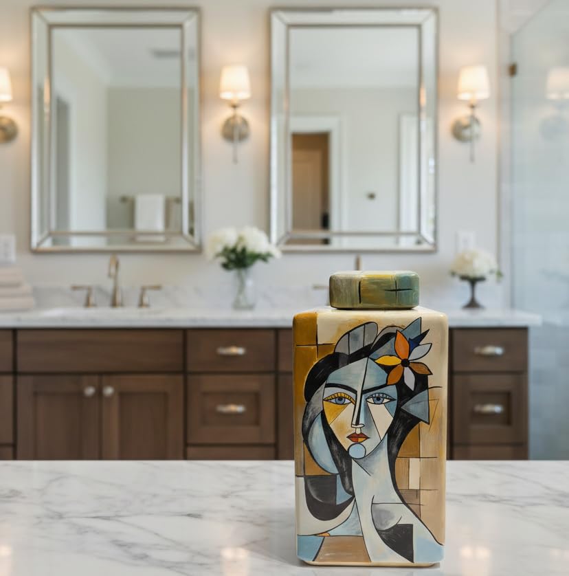 Abstract Woman Decorative Jar