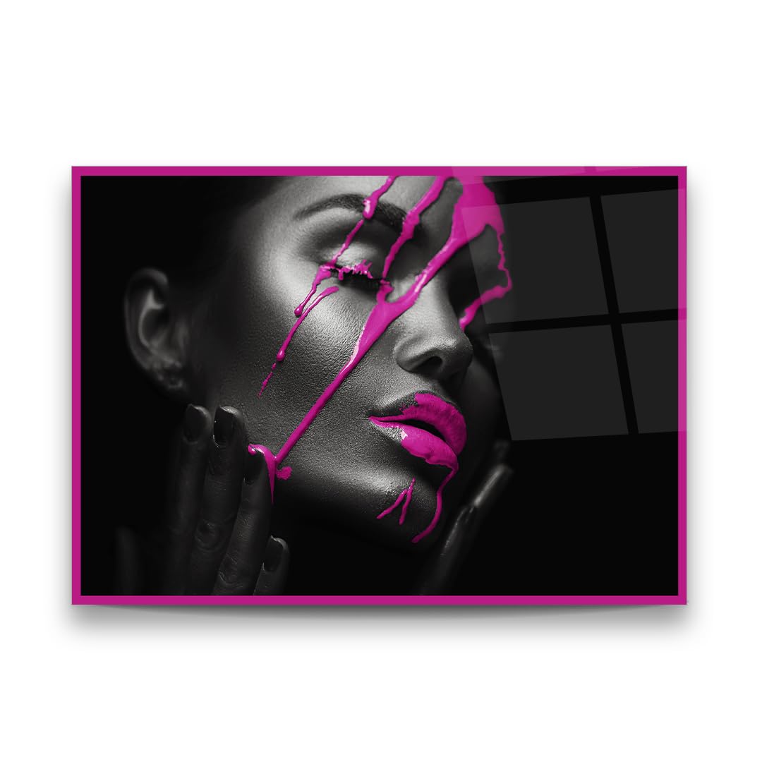 Woman Portrait Glass Wall Art