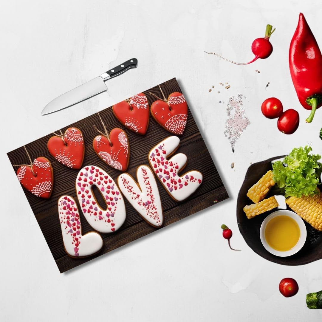 Love Tempered Glass Cutting Board