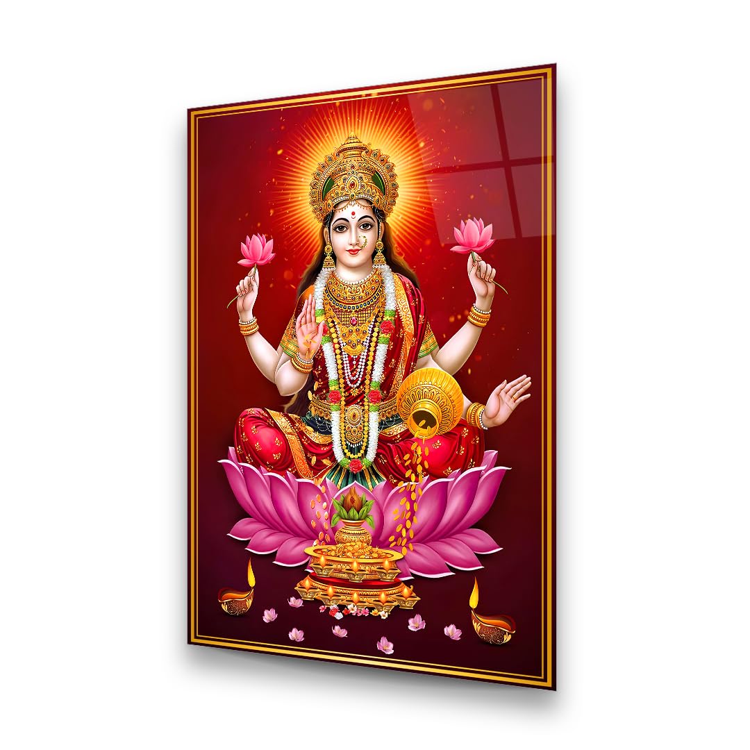 Lakshmi Glass Wall Art