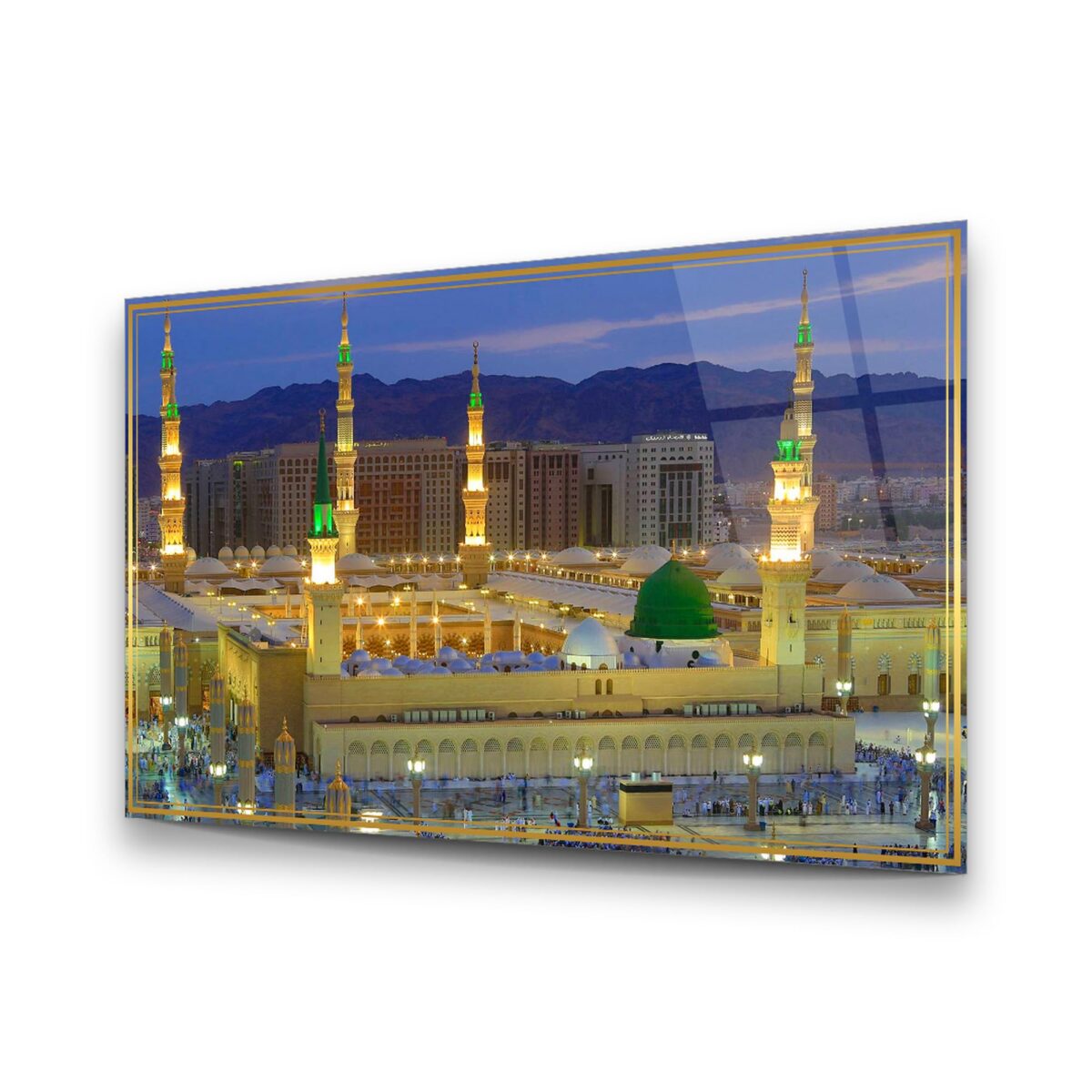 Islamic Portrait 2 Glass Wall Art