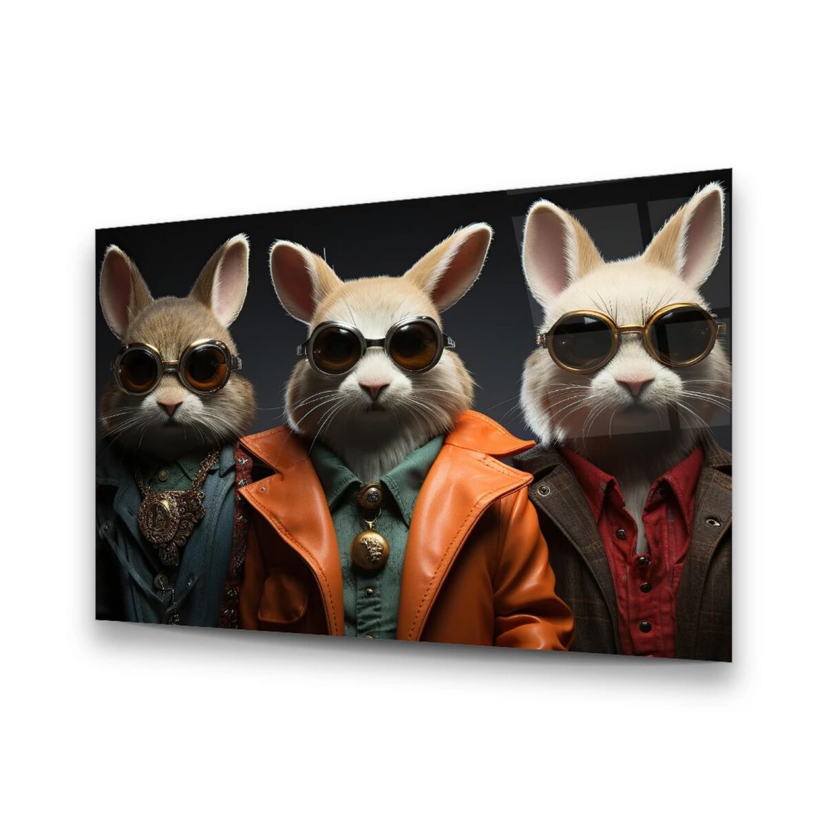 Fashion Rabbit's Glass Wall Art
