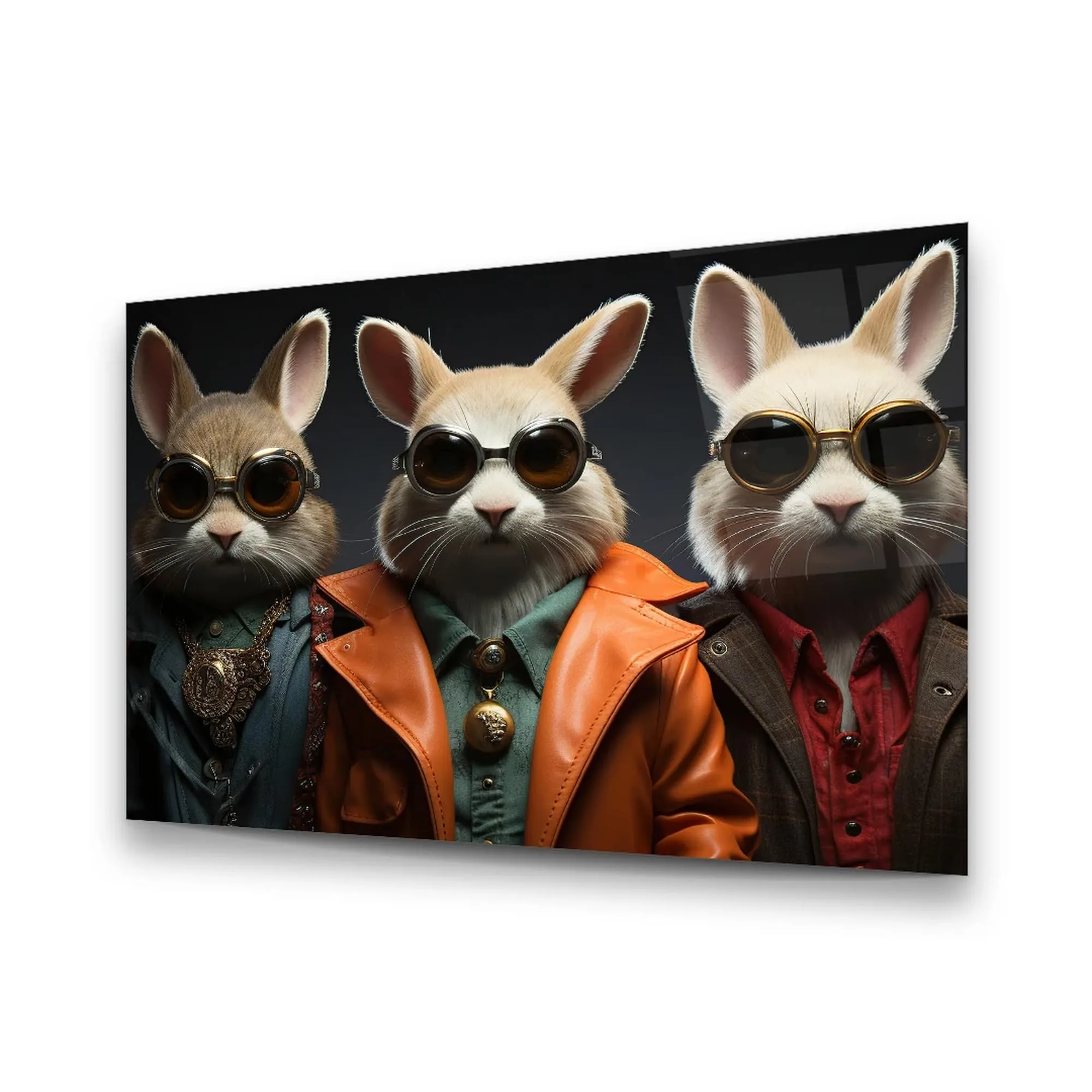 Fashion Rabbit's Glass Wall Art