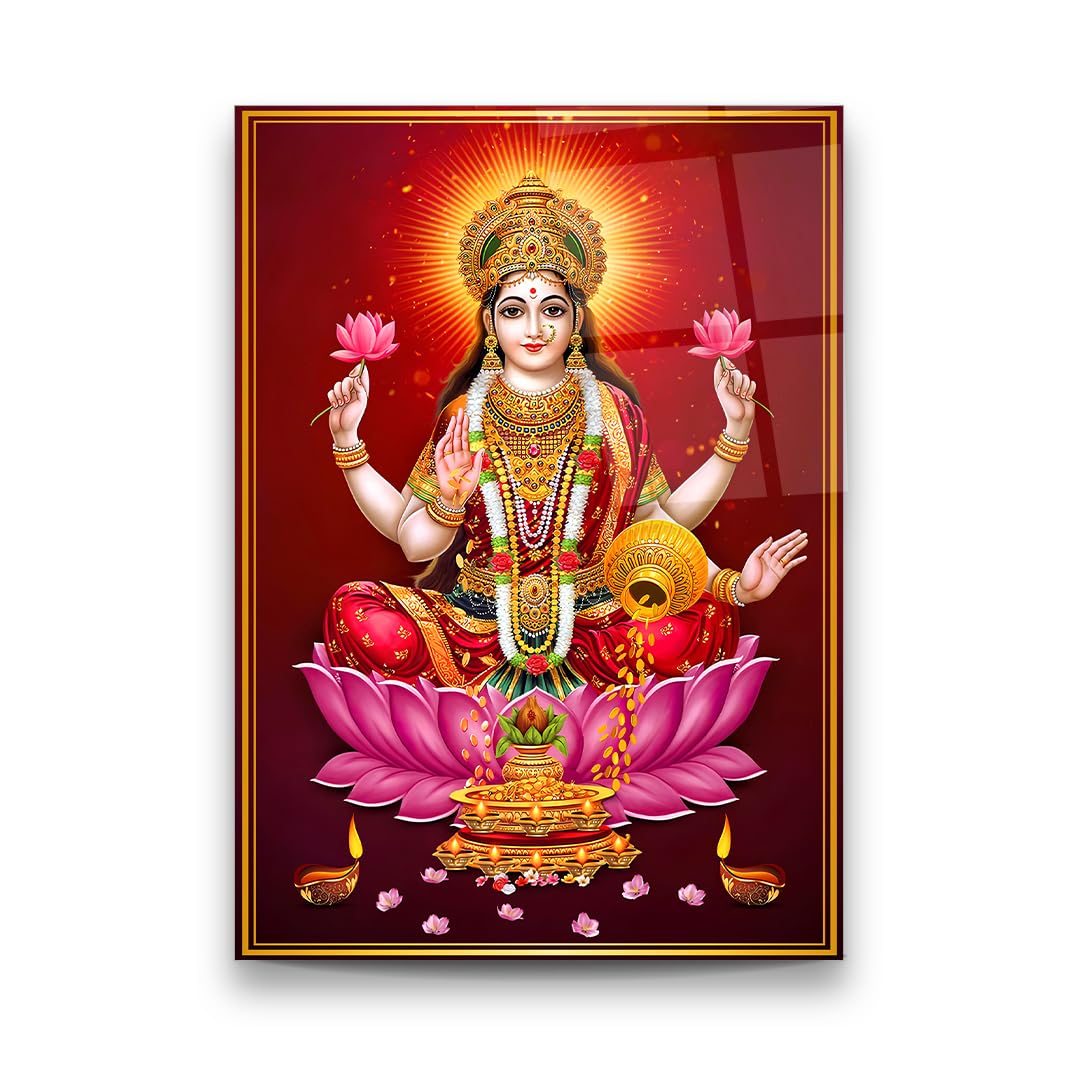 Lakshmi Glass Wall Art