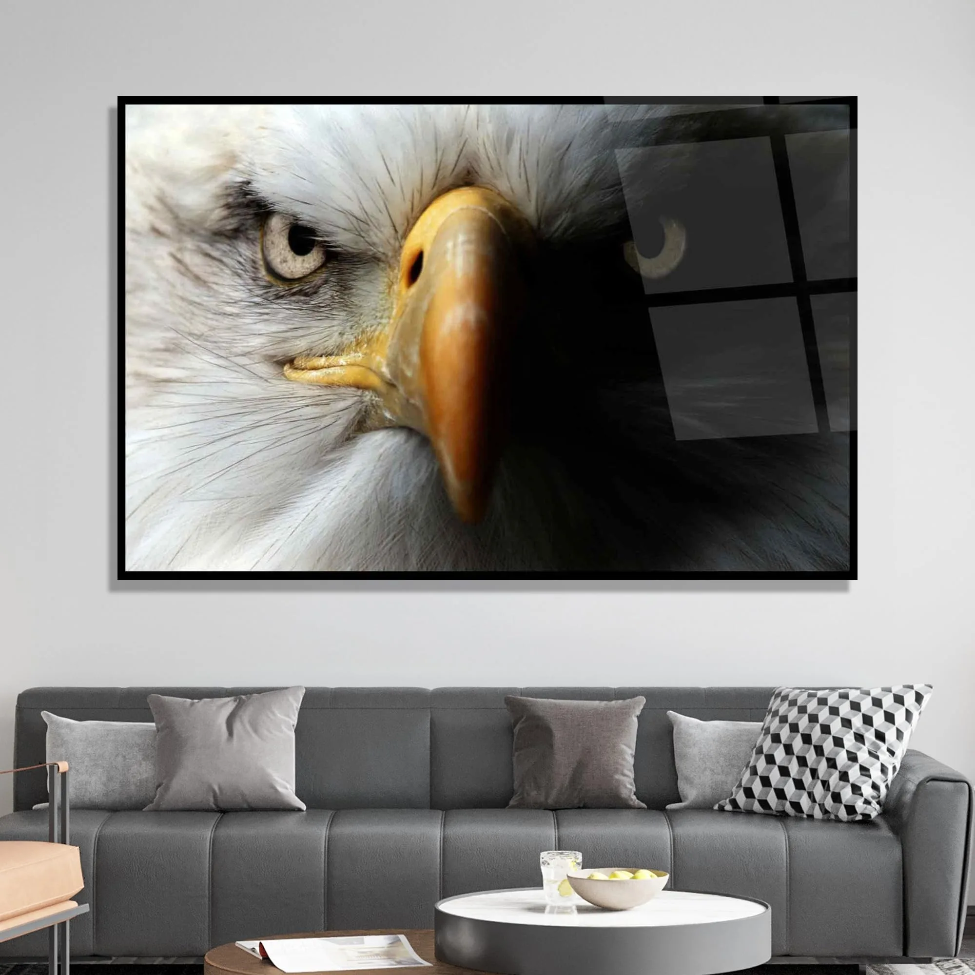 Eagle Glass Wall Art