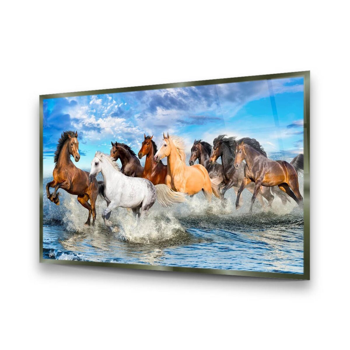 Animal Figures Horizontal Glass Wall Art
